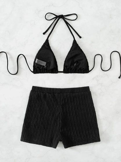 Vibrant & Chic: Ribbed Green Two-Piece Set" - summababe